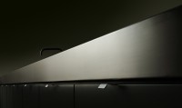 Kitchen design stainless steel Vola tap hob sink stylish design dark